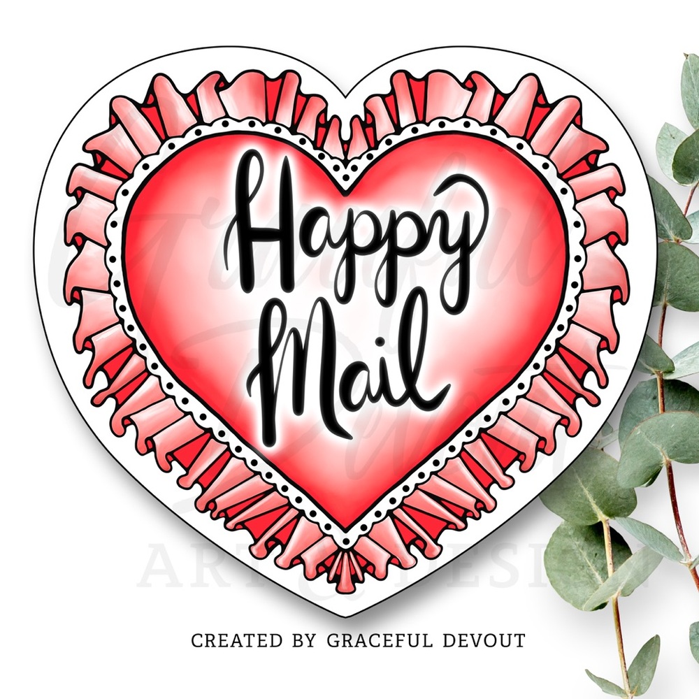Happy Mail-  2" (inches) (96ct.) Stickers